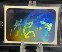 Impel 1990 Marvel Universe Hologram Card Spider-Man VS. Green Goblin #MH5, NM - Image 1