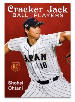 Cracker Jack Ball Players Shohei Ohtani RC Rookie #16 Japan Baseball Card - Image 1
