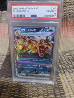 2023 Pokemon SV3 JP Japanese RR Double Rare Charizard Ex #066/108 - PSA 10 - Image 1