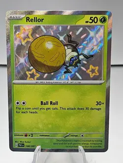 Pokemon TCG Rellor Scarlet & Violet: Paldean Fates 108/091 Holo Shiny Rare - #1 - Image 1