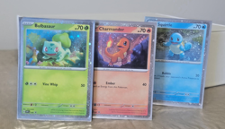 Pokemon Black Star Holo Promos Bulbasaur 046 Charmander 047 Squirtle 048 (LP) - Image 1