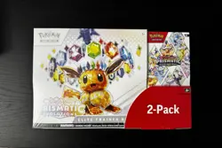 Pokemon Prismatic Evolutions ETB + Booster Bundle Costco 2 Pack - SEALED - Image 1