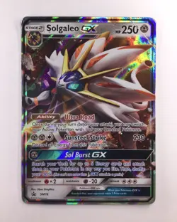 Solgaleo GX SM16 Black Star Promo Holo - Pokemon TCG English DMG - Image 1