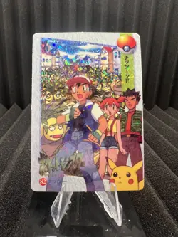Pokemon Vintage Pocket Monsters Vending HOLO Prism Sticker Bandai 1999 Nintendo - Image 1