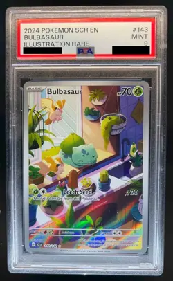 2024 Pokemon SV Stellar Crown Bulbasaur #143/142 PSA 9 - Image 1