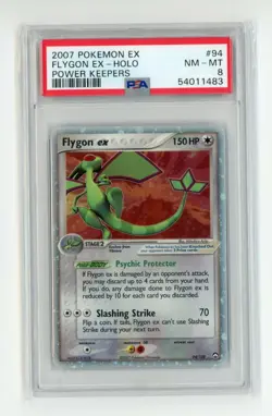 Flygon EX 94/108 EX Power Keepers Ultra Rare Holo Pokemon PSA 8 NM - MT - Image 1