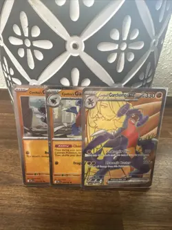 Cynthia’s Garchomp ex 204 Black Star Promo + Gible + Gabite Cosmos Holo Pokemon - Image 1