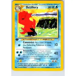 Octillery 34/64 Neo Revelation Pokemon Card 1st Edition stamp MP TCG singles - Image 1