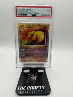 2002 POKEMON LEGENDARY COLLECTION - #10 FLAREON [REVERSE FOIL HOLO] - PSA 7 - Image 1