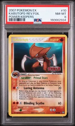 2007 Pokemon EX Power Keepers Kabutops Holo #10/108 PSA 8 - Image 1