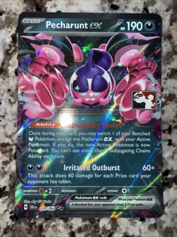 039/064 Pecharunt ex Prize Pack Stamped Series 6 Pokemon TCG Shrouded Fable - Image 1