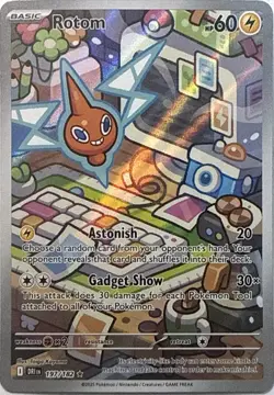 Rotom 197/182 Illustration Rare Destined Rivals Pokemon NM - Image 1