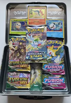 ✅Pokemon Spring 2022 Arceus Collector's Tin - Evolving Skies/Fusion Strike: NEW! - Image 1