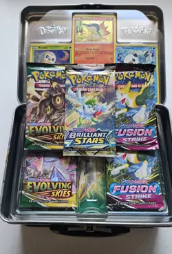 ✅Pokemon Spring 2022 Arceus Collector's Tin - Evolving Skies/Fusion Strike: NEW! - Image 5
