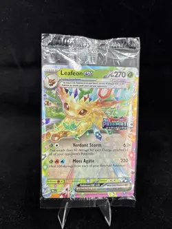 Leafeon ex 006/131 Prismatic Evolutions Stamped Promo Pokemon TCG SEALED - Image 1
