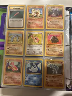 Nintendo Pokemon TCG Base Set/Team Rocket 1999 English Trainer Lot - Image 3