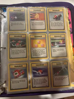 Nintendo Pokemon TCG Base Set/Team Rocket 1999 English Trainer Lot - Image 4