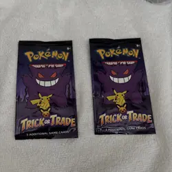 Pokemon Trick Or Trade Booster Pack Halloween Pack Factory Sealed TWO PACKS - Image 1