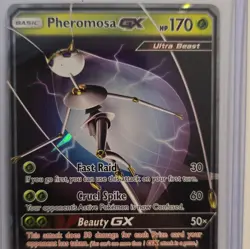 PHEROMOSA GX SM66 HOLO SUN & MOON POKEMON CARD NM - Image 1