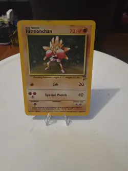 Pokemon TCG Hitmonchan Base Set 7/102 Holo 1999-2000 Wizards Base set - Image 1