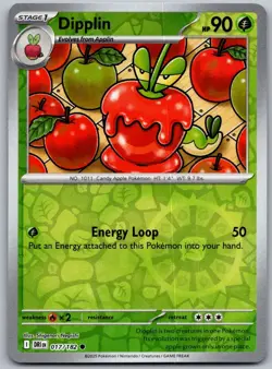 Dipplin 017/182 Common Destined Rivals Pokemon Reverse Holo Near Mint - Image 1