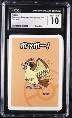 CGC 10 Gem Mint Pidgey Old Maid 2019 Japanese Pokemon Card - Image 1