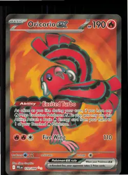 Oricorio ex 110/094 Ultra Rare Phantasmal Flames Pokemon Holo Near Mint - Image 1