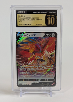 Ho-Oh V Pokemon 2022 Japanese Incandescent Arcana 055/068 Holo CGC PRISTINE 10 - Image 1
