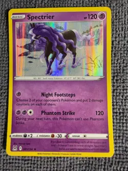 Spectrier 081/196 Holo Rare Lost Origin Pokemon Holo Lightly Played - Image 1