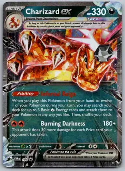 Charizard ex -196 196 Holo Promo Scarlet & Violet Promo Pokemon Holo Near Mint - Image 1