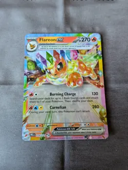 Flareon ex 014/131 Double Rare Prismatic Evolutions Pokemon TCG pack fresh 2025 - Image 1