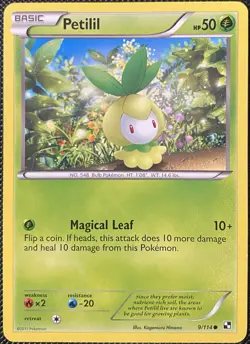 Petilil 9/114 Black & White Regular - Pokemon Card - Image 1
