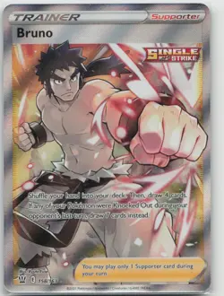 Pokemon Bruno 158/163 Ultra Rare Battle Styles LP - Image 1