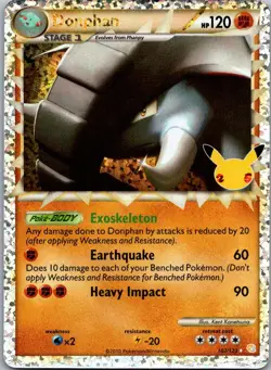 Donphan 107/123 Celebrations: Classic Collection Pokemon Holo NM - Image 1
