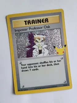 Pokemon Imposter Professor Oak 73/102 Holo Celebrations Classic Collection ENG - Image 1