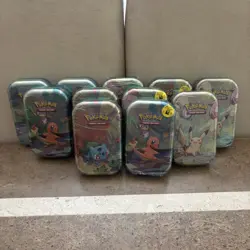Pokemon TCG Kanto Friends Mini Tins X11 Brand New & Sealed Bundle ✅ Fast Shop - Image 1