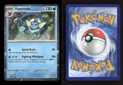 Vaporeon (Cosmos Holo) 168 Holo Scarlet & Violet Promo NM/M Pokemon - Image 3