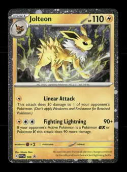 Jolteon (Cosmos Holo) 169 Holo Scarlet & Violet Promo NM/M Pokemon - Image 1