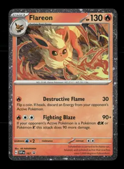Flareon (Cosmos Holo) 167 Holo Scarlet & Violet Promo NM/M Pokemon - Image 1