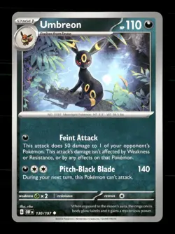 Umbreon 130/197 Obsidian Flames NM/M Pokemon - Image 1