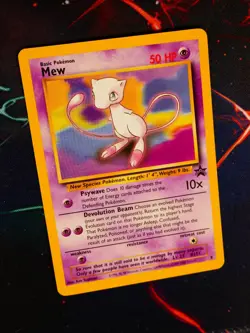 NM Pokemon MEW Card BLACK STAR PROMO Set#8 Wizard of the Coast League Non-Holo#3 - Image 1