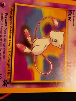 NM Pokemon MEW Card BLACK STAR PROMO Set#8 Wizard of the Coast League Non-Holo#3 - Image 3