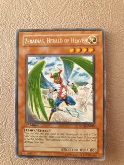 YUGIOH ZERADIAS, HERALD OF HEAVEN RARE FOTB-EN018 1ST ED NM - Image 1
