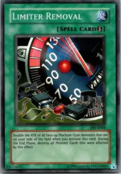 Yugioh Limiter Removal PSV-E064 Super Rare NM - Image 1