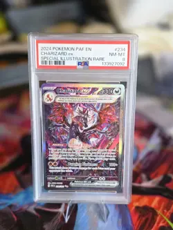 2024 POKEMON PAF EN-PALDEAN FATES SPECIAL ILLUSTRATION RARE CHARIZARD EX PSA 8 - Image 1