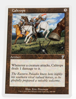 Caltrops Seventh Edition #288 Artifact MTG Near Mint - Image 1