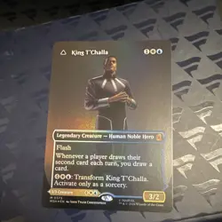 Magic The Gathering Black Panther Hope Enduring / King T'Challa Foil - Image 2