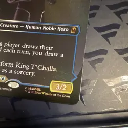 Magic The Gathering Black Panther Hope Enduring / King T'Challa Foil - Image 3
