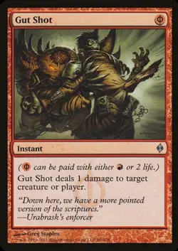 Gut Shot MTG New Phyrexia Near Mint - Image 1