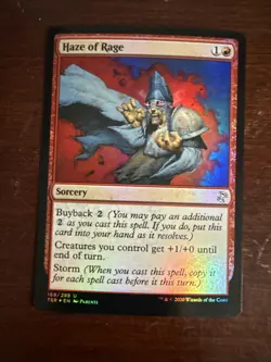 Haze of Rage Time Spiral Remastered Foil Magic the Gathering - Image 1